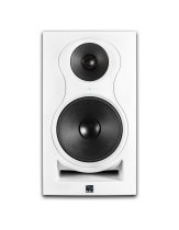 3-Way 8" Powered Studio Monitor 140w, White (Single)