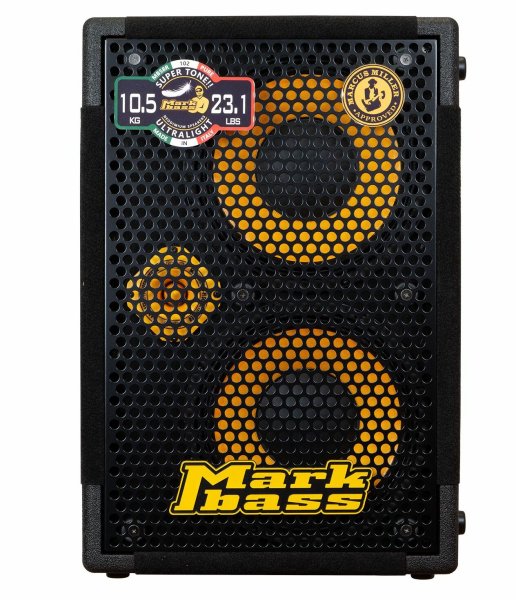 2×10” 400W 4 Ohm Neodymium Custom Bass Amp Cabinet With Hi-fi Tweeter, Black