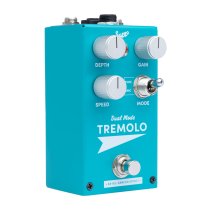 Amplitude and Harmonic Tremolo & Drive Electric Guitar Effects Pedal