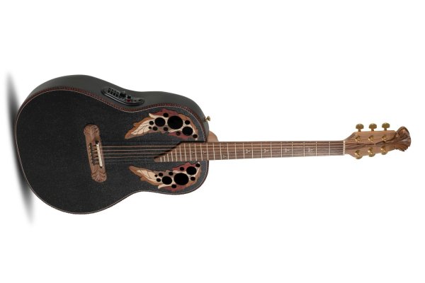 Adamas Acoustic/Electric Guitar 1687GT Deep Non-Cutaway, Black