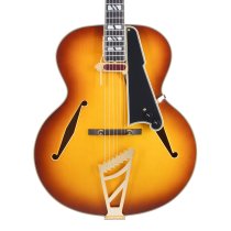 Excel Style B Hollow Body Electric Guitar, Dark Iced Tea Burst