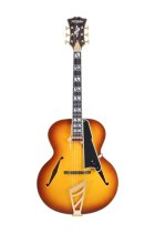 Excel Style B Hollow Body Electric Guitar, Dark Iced Tea Burst
