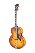 Excel Style B Hollow Body Electric Guitar, Dark Iced Tea Burst