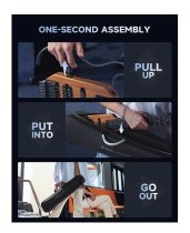 Electric Guitar for Travel and Silent Practice, Natural