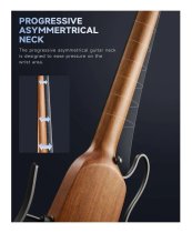 Electric Guitar for Travel and Silent Practice, Natural