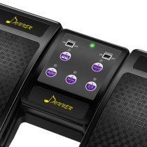 Wireless Page Turner Pedal for Digital Devices Foot Pedal Rechargeable, Black