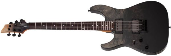 C-1 Standard Left-Handed Electric Guitar, Black Fade Burst Burl