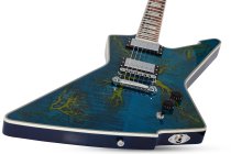 E-1 Electro-Resin Electric Guitar, Transparent Blue