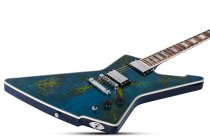 E-1 Electro-Resin Electric Guitar, Transparent Blue