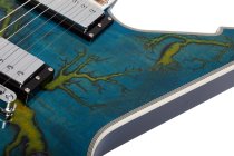 E-1 Electro-Resin Electric Guitar, Transparent Blue