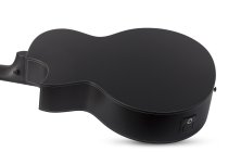 Regulo Caro-7 7-String Acoustic / Electric Guitar, Satin Black