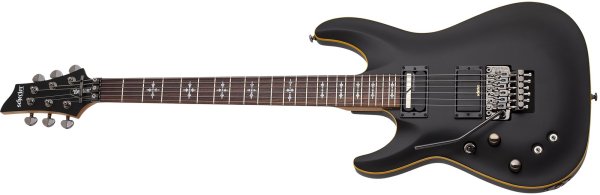 Demon-6 FR S Left-Handed Electric Guitar, Aged Black Satin
