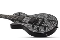 Solo-II Pryzm Palladium Left-Handed Electric Guitar, Gloss Black