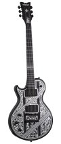 Solo-II Pryzm Palladium Left-Handed Electric Guitar, Gloss Black