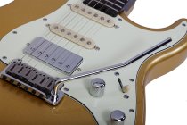 Nick Johnston Traditional 10th Anniversary HSS Electric Guitar, Atomic Saffron