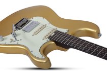 Nick Johnston Traditional 10th Anniversary HSS Left-Handed Electric Guitar, Atomic Saffron