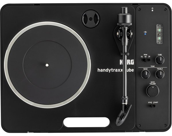 Handytraxx Tube Jico Portable Record Player With Clipper Cartridge Installed