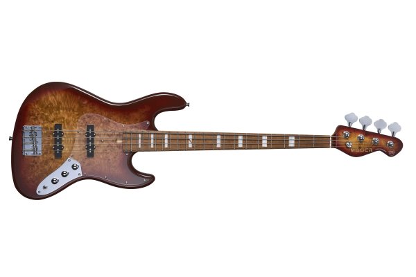 MBJ 420 4-String Electric Bass, Red Burst