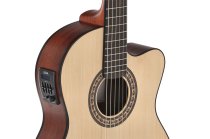 Caballero by MR Principio Series Stage Slim Body Electric / Acoustic Guitar, Natural