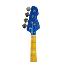4-String GV GLOXY GOG Series Passive Electric Bass MP FC With Gig Bag, Blue Sky