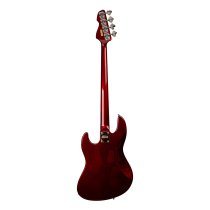4-String GV GLOXY GOG Series Passive Electric Bass MP FC With Gig Bag, Red Passion