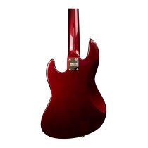 4-String GV GLOXY GOG Series Passive Electric Bass MP FC With Gig Bag, Red Passion