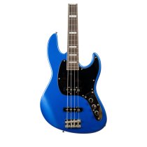 4-String GV GLOXY GOG Series Passive Electric Bass RW FC With Gig Bag, Blue Sky
