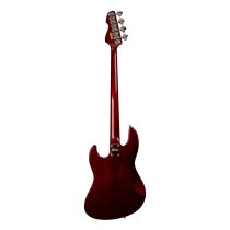 4-String GV GLOXY GOG Series Passive Electric Bass RW FC With Gig Bag, Red Passion