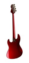 4-String GV GLOXY GOG Series Passive Electric Bass RW FC With Gig Bag, Red Passion