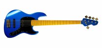 5-String GV GLOXY GOG Series Passive Electric Bass MP FC With Gig Bag, Blue Sky