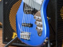 5-String GV GLOXY GOG Series Passive Electric Bass MP FC With Gig Bag, Blue Sky