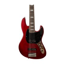 5-String GV GLOXY GOG Series Passive Electric Bass RW FC With Gig Bag, Red Passion