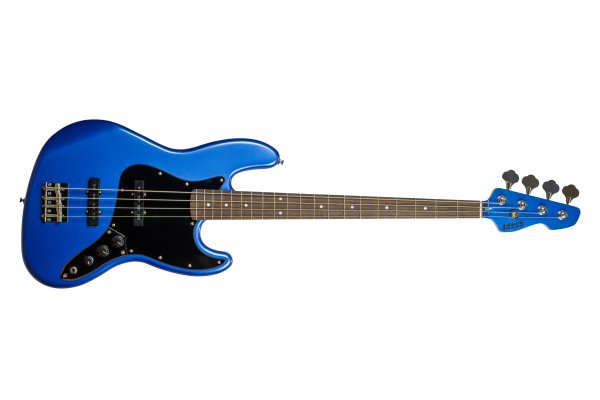 JB-Style 4-String Poplar Body Bass, Blue Sky