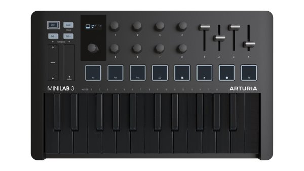 Limited Edition Portable 25-Key MIDI Controller, Deep Black