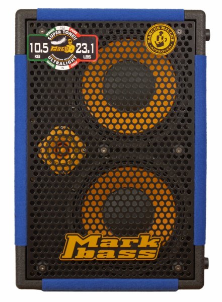 2×10” 400W 4 Ohm Neodymium Custom Bass Amp Cabinet With Hi-fi Tweeter, Blue Sky