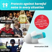 Earplugs for kids - Comfortable earplugs for water, noise, and air pressure