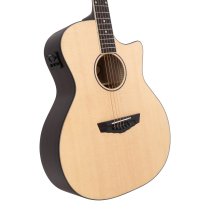 Premier Gramercy LS Acoustic-Electric Guitar, Natural