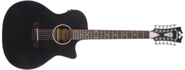 Premier Fulton LS 12-string Acoustic-electric Guitar, Matte Black