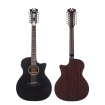 Premier Fulton LS 12-string Acoustic-electric Guitar, Matte Black