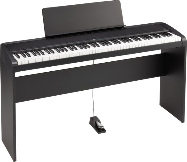 88-Key Digital Piano With Audio & MIDI USB, Black With Stand