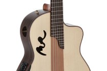 Café Cortado Indian Rosewood 4/4 Cutaway Electric/Acoustic Guitar, Satin
