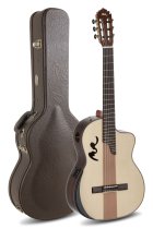 Café Cortado Indian Rosewood 4/4 Cutaway Electric/Acoustic Guitar, Satin