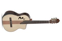 Café Cortado Indian Rosewood 4/4 Cutaway Electric/Acoustic Guitar, Satin