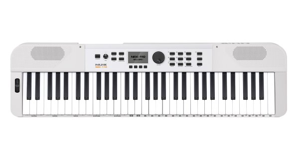 61-Key Portable Keyboard with 700 Tones, White