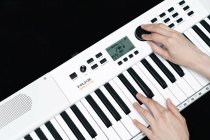 61-Key Portable Keyboard with 700 Tones, White