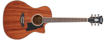 Excel Gramercy Acoustic / Electric Guitar, Natural Mahogany