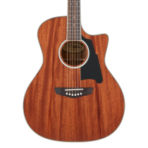 Excel Gramercy Acoustic / Electric Guitar, Natural Mahogany