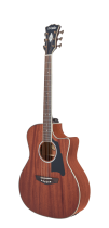 Excel Gramercy Acoustic / Electric Guitar, Natural Mahogany