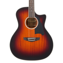 Excel Gramercy Acoustic / Electric Guitar, Mahogany Burst