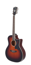 Excel Gramercy Acoustic / Electric Guitar, Mahogany Burst